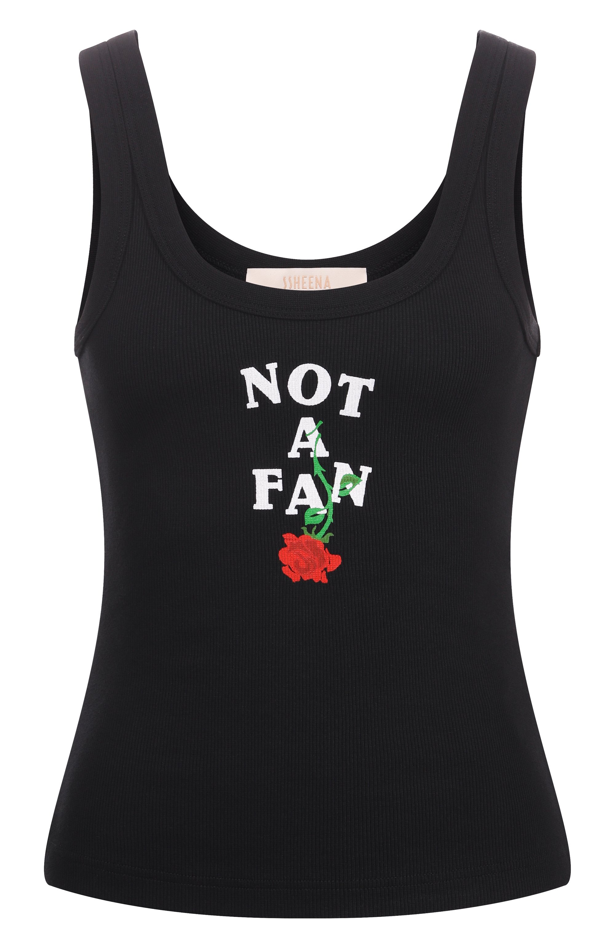 Хлопковая майка SSHEENA, арт. 25SSTAMARA TS25010/WHITE, фото 1