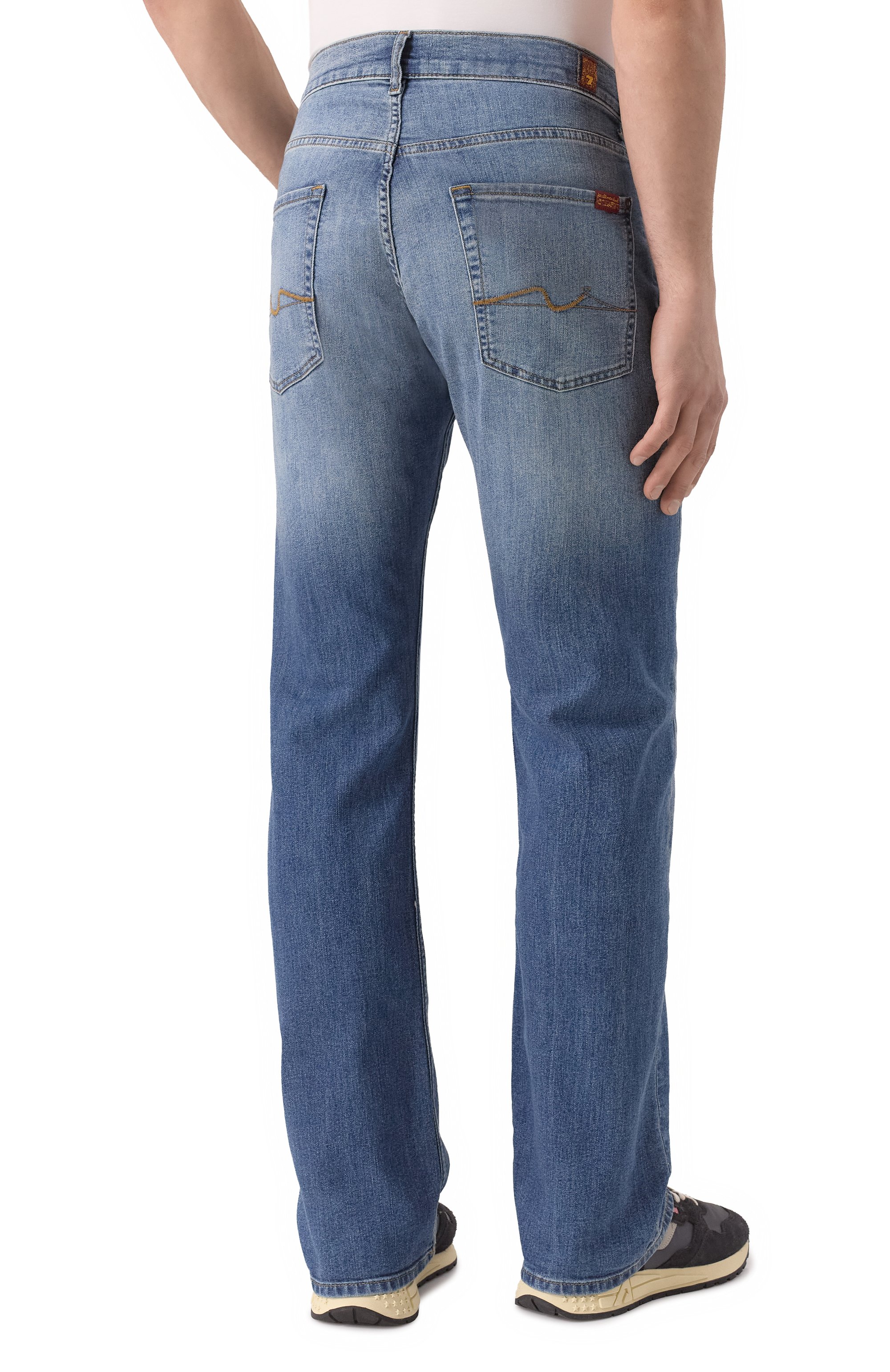 Джинсы brett 7 FOR ALL MANKIND синего цвета по цене 29950 руб., арт. 7T12283L, фото 4 Джинсы brett 7 FOR ALL MANKIND, арт. 7T12283L, фото 4