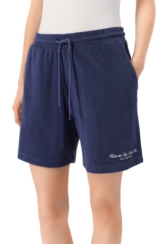 Хлопковые шорты Sporty and Rich SH02760673BL106 Синий  SH02760673BL106 Фото 5