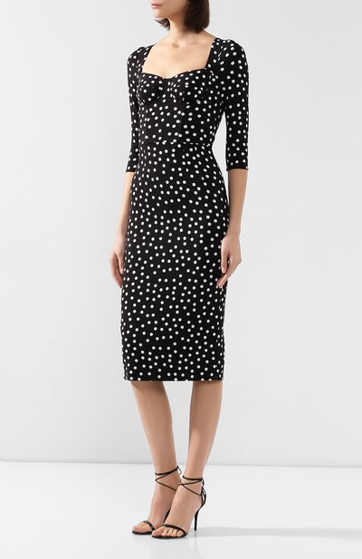 Платье в горох DOLCE & GABBANA, арт. F6C1ET/FSGR2, фото 3