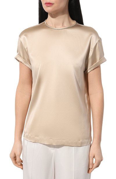 Шелковый топ BRUNELLO CUCINELLI, арт. M0C59B1008, фото 3