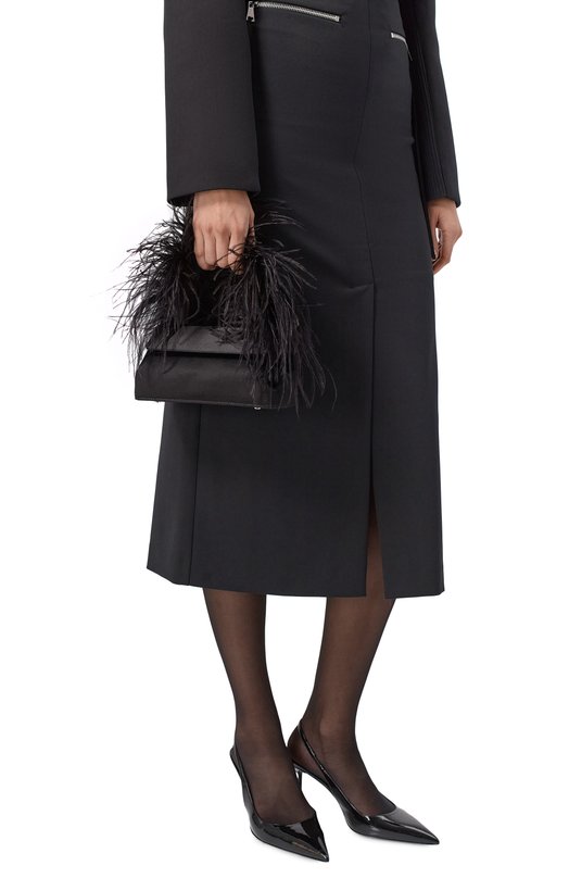 Сумка Liza Rubeus Milano 015/23D/SILK+B0A FEATHERS_SET Чёрный  015/23D/SILK+B0A FEATHERS_SET Фото 2