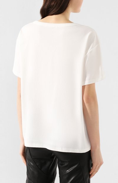 Хлопковая футболка ALEXANDERWANG.T белого цвета по цене 19750 руб., арт. 4CC1201075, фото 4 Хлопковая футболка ALEXANDERWANG.T, арт. 4CC1201075, фото 4