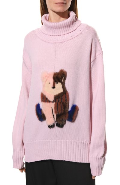 Шерстяной свитер с меховой отделкой COLOR TEMPERATURE, арт. М-18/511, фото 3