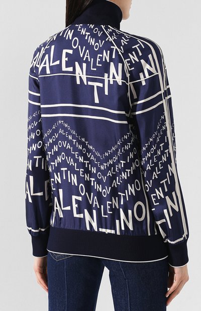 Шелковый бомбер VALENTINO, арт. RB3CI0A04EL, фото 4