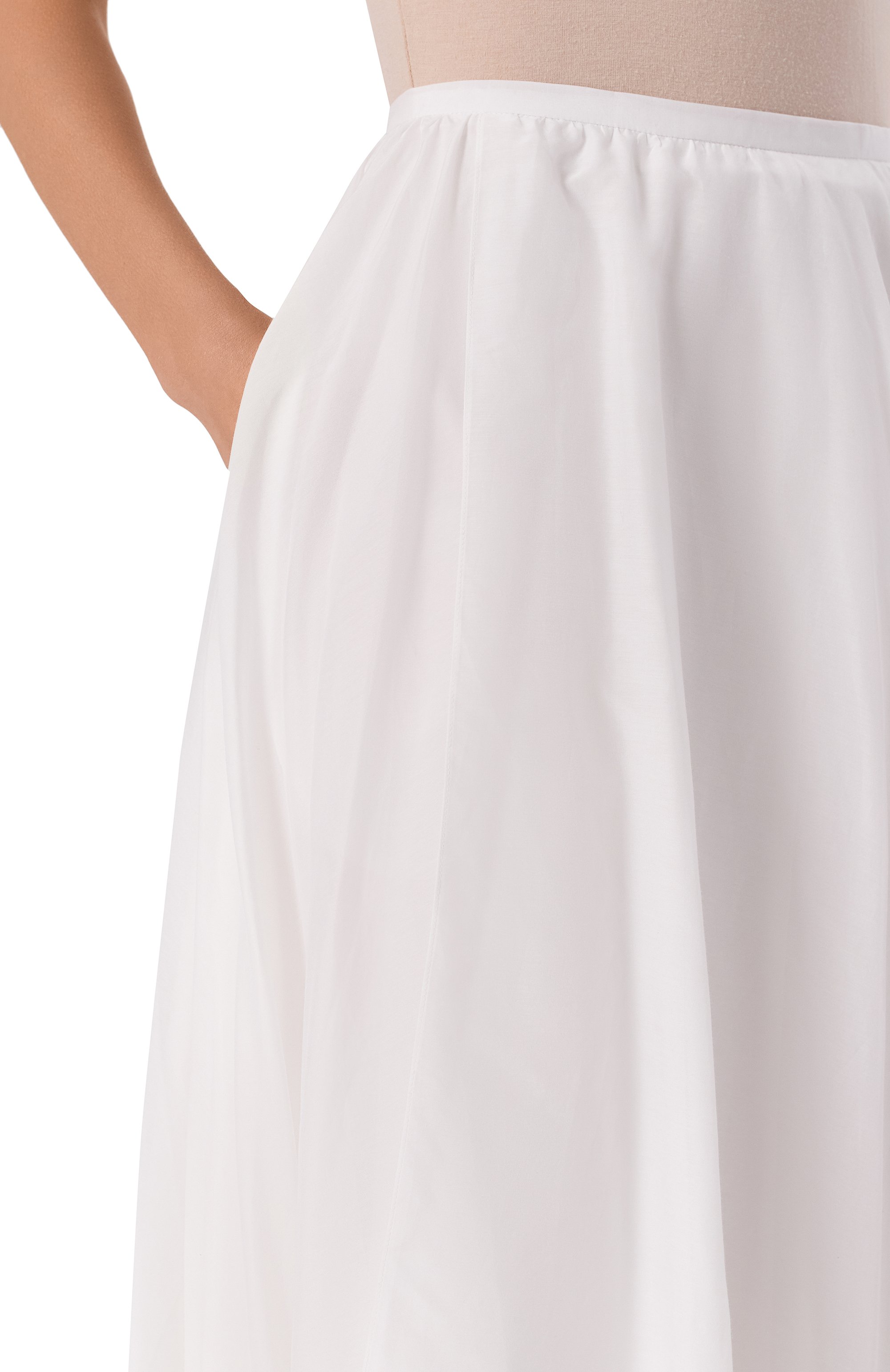 Юбка из хлопка и шелка 12 STOREEZ, арт. 132033, фото 5