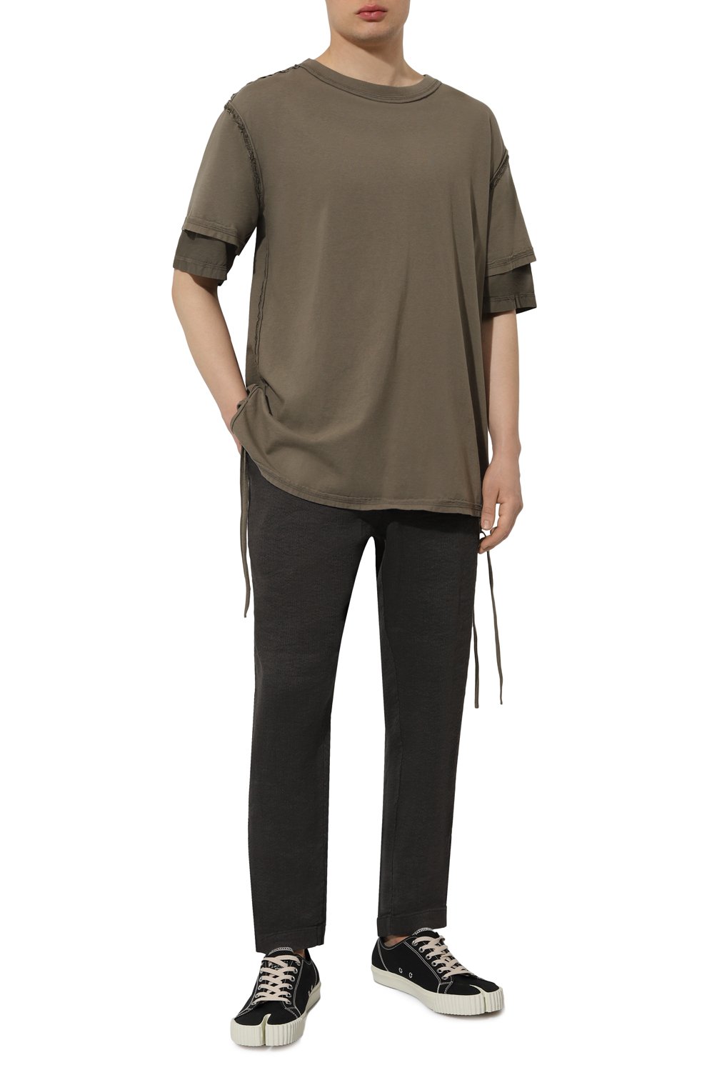 Брюки изо льна и вискозы TRANSIT, арт. CFUTRWH170, фото 2