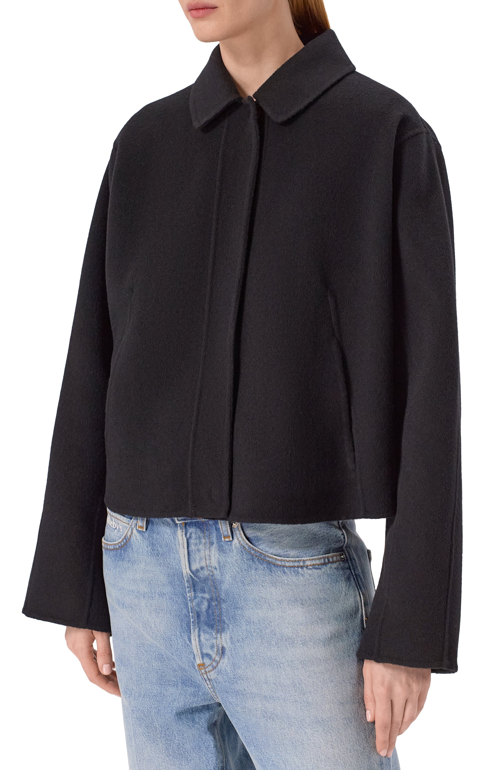 Шерстяное полупальто BOSS, арт. 50546091, фото 3