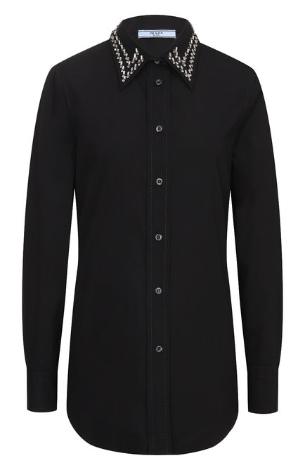 Женская хлопковая рубашка PRADA, арт. P4996R-1I9X-F0806-151