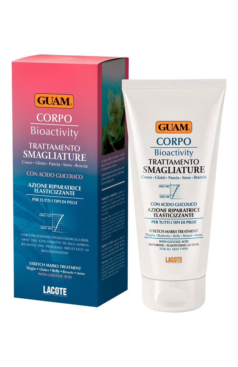 Крем от растяжек с гликолевой кислотой (150ml) GUAM бесцветного цвета, арт. 8025021140827 | Фото 1 (Статус проверки: Проверена категория; Тип продукта: Кремы; Назначение: Для тела; Региональные ограничения белый с�писок (Axapta Mercury): Не проставлено; Нос: Не проставлено; Автоматизация Diginetica: Не назначено)