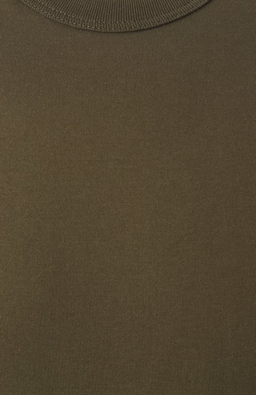 Хлопковая футболка Dolce & Gabbana G8JX7T/FU7EQ Хаки  G8JX7T/FU7EQ Фото 6