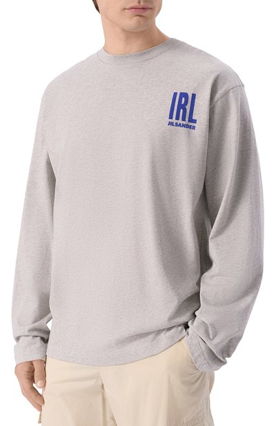 Хлопковый лонгслив JIL SANDER, арт. J22GC0285/J45048, фото 3
