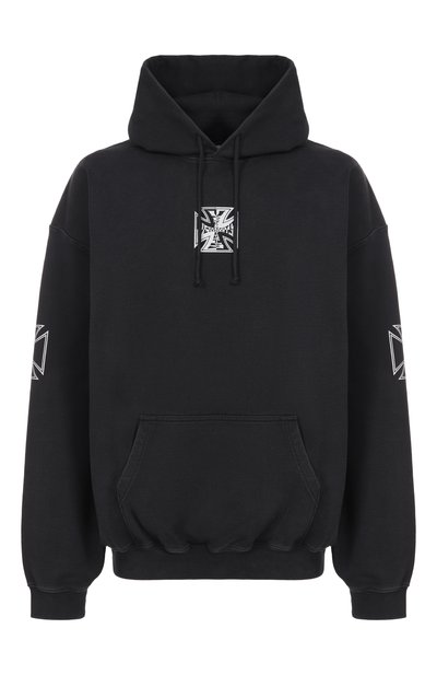 Мужской хлопковое худи VETEMENTS, арт. ME76HD161B/1302 M0LLET0N