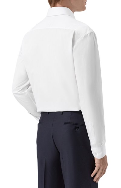 Хлопковая сорочка GIORGIO ARMANI белого цвета по цене 84350 руб., арт. GM003599/TE11188, фото 4 Хлопковая сорочка GIORGIO ARMANI, арт. GM003599/TE11188, фото 4