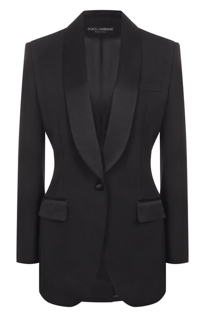 Женский жакет из шерсти и шелка DOLCE & GABBANA, арт. F2964T/FU21E