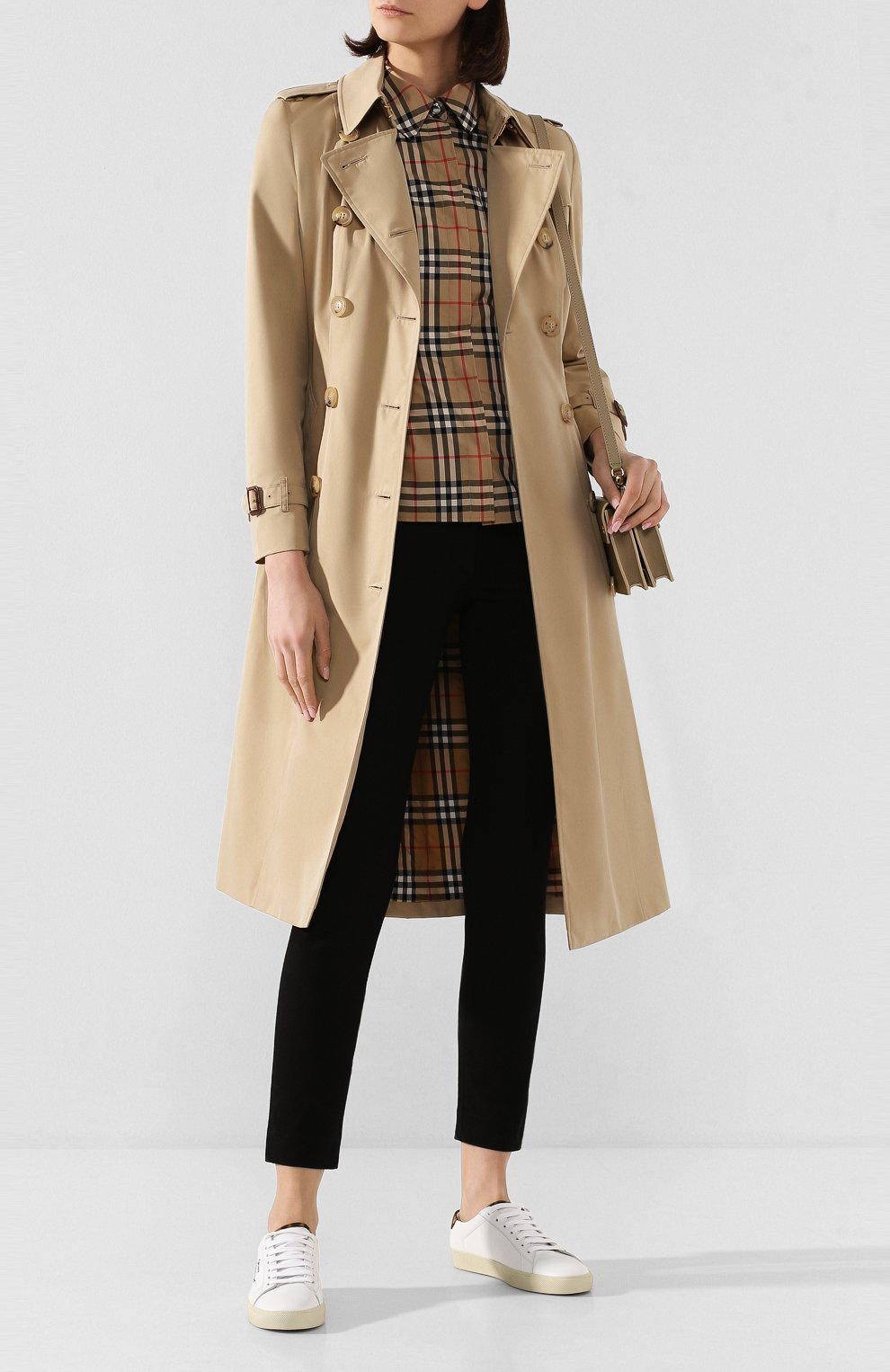 Хлопковая рубашка eleonora BURBERRY, арт. 8025823, фото 2