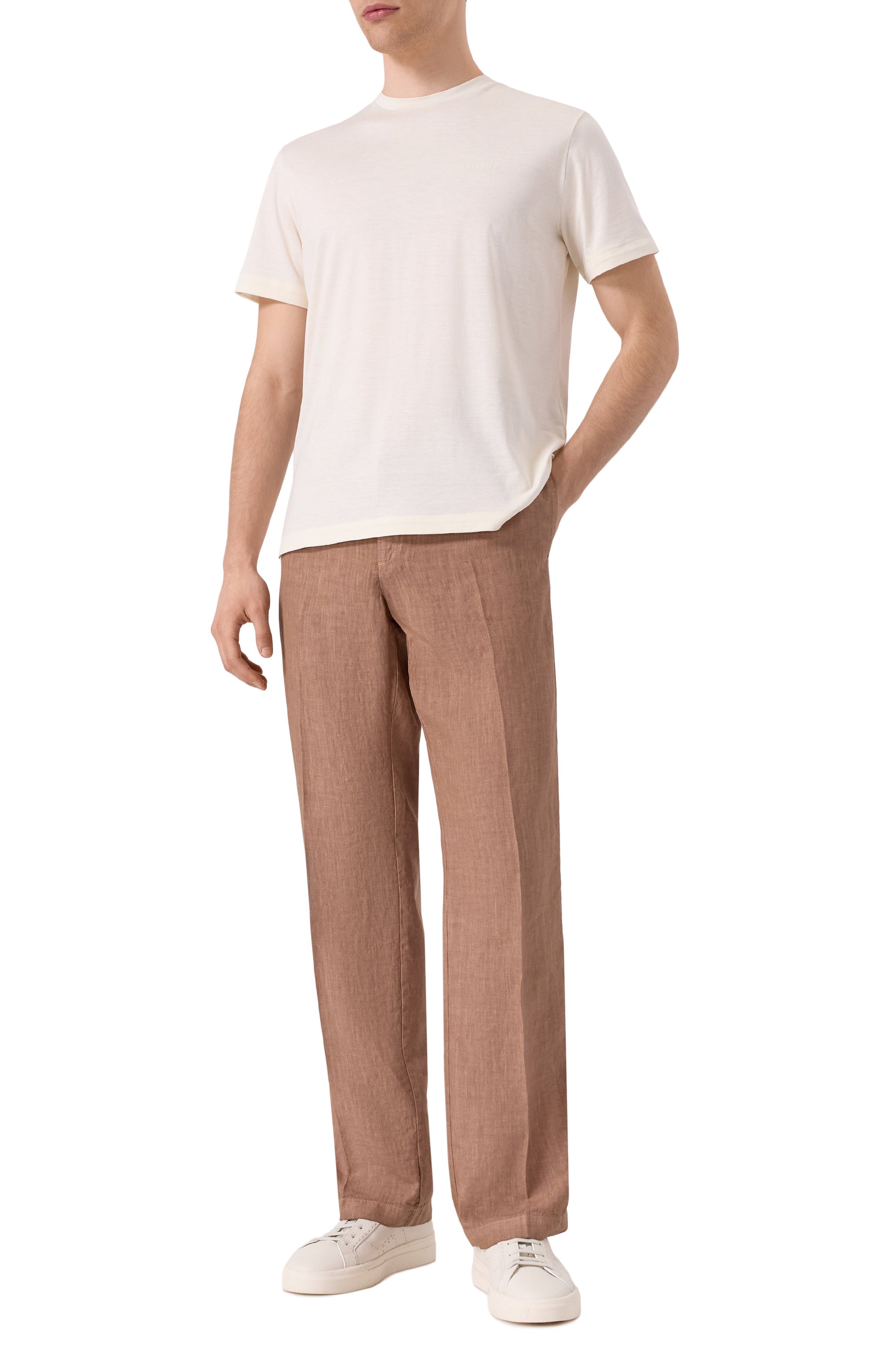 Футболка из шелка и хлопка COLOMBO, арт. TS00404/M0146-J0, фото 2