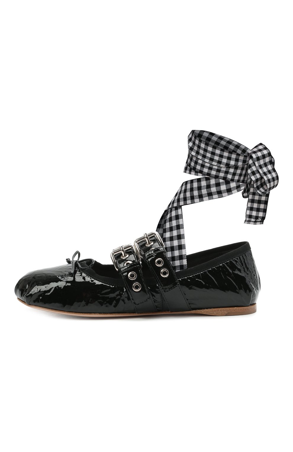 Кожаные балетки MIU MIU, арт. 5F466A/H27, фото 3