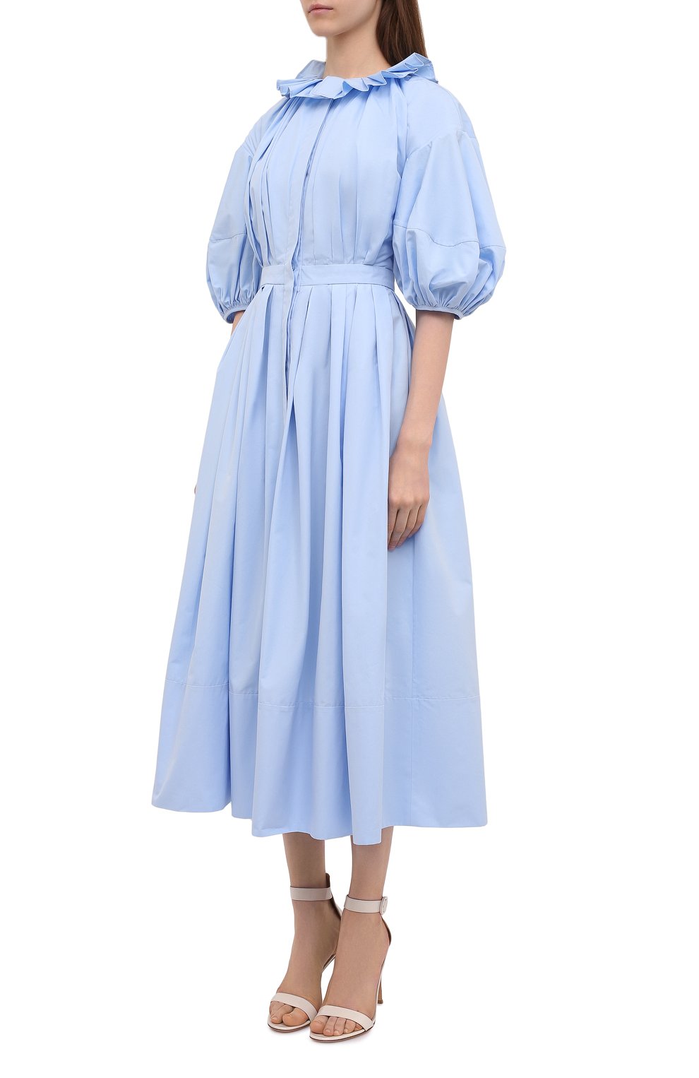 Хлопковое платье ALEXANDER MCQUEEN, арт. 663853/QAAAY, фото 3