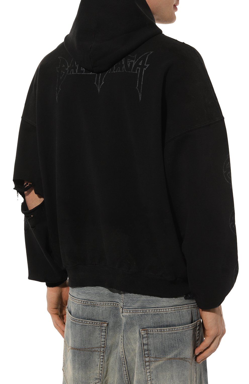 Хлопковое худи BALENCIAGA, арт. 744462/T0VE3, фото 7