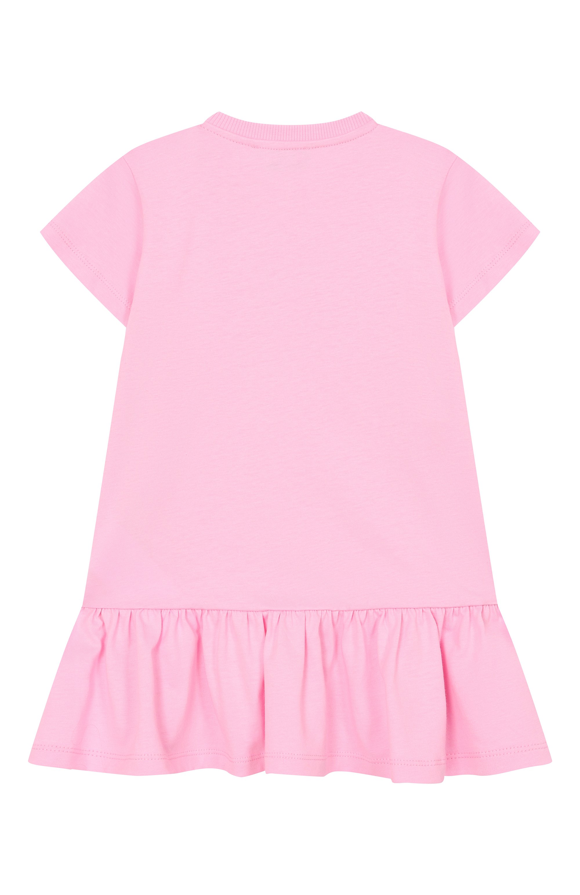 Хлопковое платье MOSCHINO розового цвета по цене 11750 руб., арт. MDV0DJ/LAA02, фото 2 Хлопковое платье MOSCHINO, арт. MDV0DJ/LAA02, фото 2