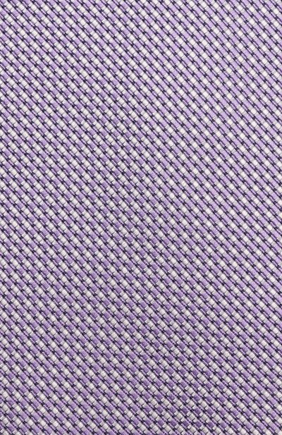 Шелковый галстук с узором ZEGNA сиреневого цвета по цене 22700 руб., арт. Z9D801XW, фото 3 Шелковый галстук с узором ZEGNA, арт. Z9D801XW, фото 3