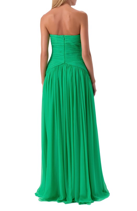 Шелковое платье Zuhair Murad PDR25039/CHSI028 Зелёный  PDR25039/CHSI028 Фото 3