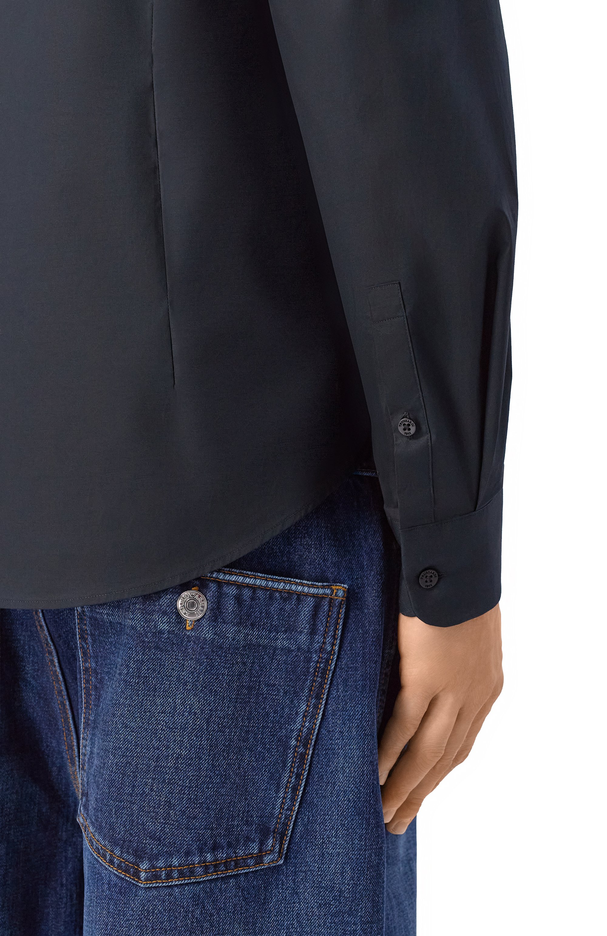 Хлопковая рубашка TRUSSARDI, арт. 5004N000052N, фото 5