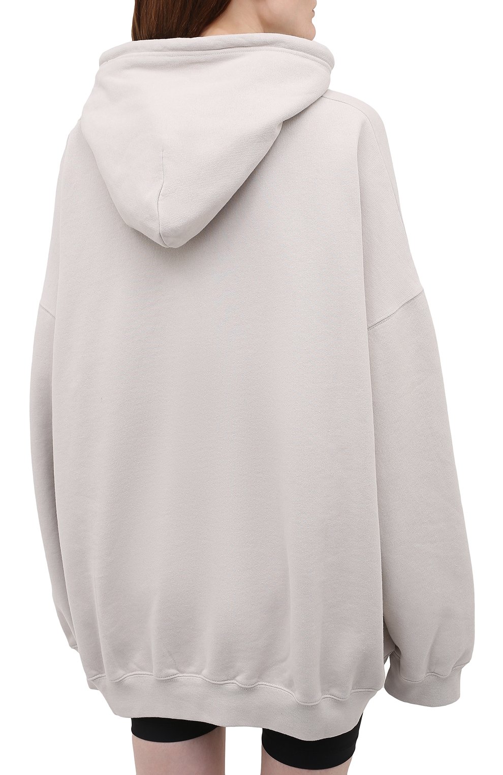 Хлопковое худи BALENCIAGA светло-серого цвета по цене 99250 руб., арт. 651799/TKV85, фото 4 Хлопковое худи BALENCIAGA, арт. 651799/TKV85, фото 4