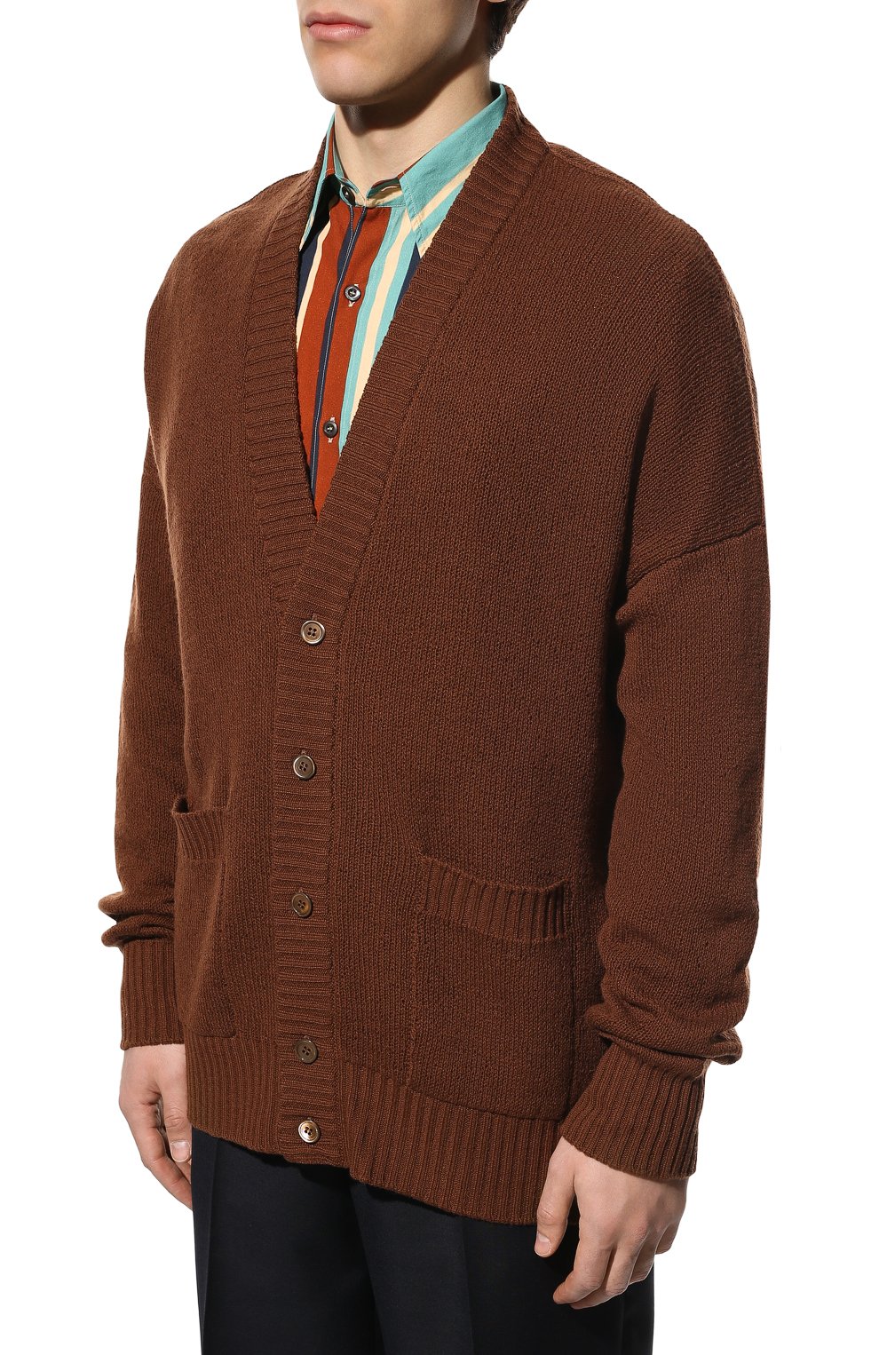 Кашемировый кардиган PRADA, арт. UMG109-1Z9F-F0005-221, фото 3