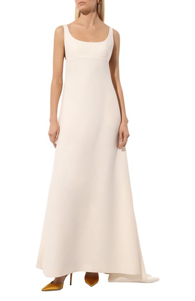 Платье из шерсти и шелка VALENTINO, арт. 3B3VDGA01CF, фото 3