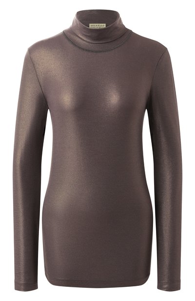 Женская водолазка из хлопка и вискозы BRUNELLO CUCINELLI, арт. MG922EF214