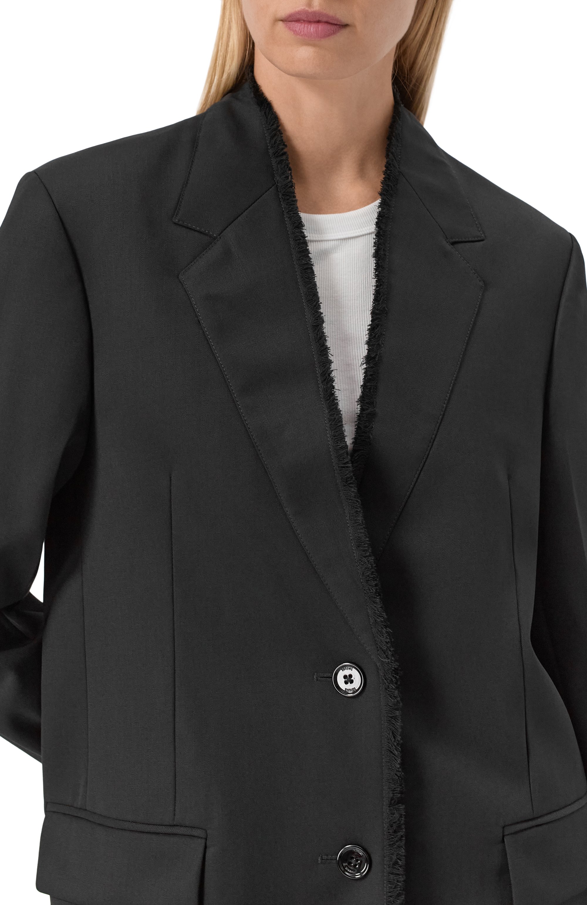 Шерстяной жакет TOTEME черного цвета по цене 126000 руб., арт. 253-WRZ0054-FB0435, фото 5 Шерстяной жакет TOTEME, арт. 253-WRZ0054-FB0435, фото 5