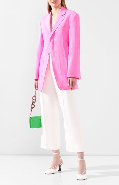 Брюки из вискозы JACQUEMUS белого цвета по цене 42500 руб., арт. 201PA05/02110, фото 2 Брюки из вискозы JACQUEMUS, арт. 201PA05/02110, фото 2