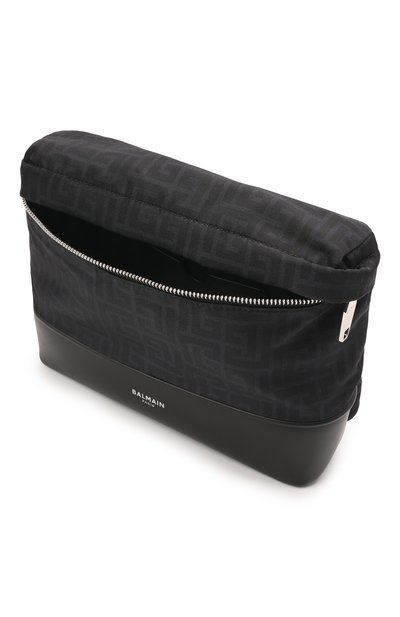 Текстильная поясная сумка BALMAIN черного цвета по цене 89950 руб., арт. XM1AB158/TNYM, фото 5 Текстильная поясная сумка BALMAIN, арт. XM1AB158/TNYM, фото 5