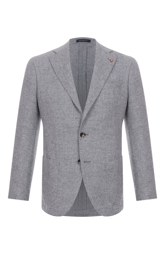 Пиджак из шерсти и кашемира Sartoria Latorre EF74/UG0373 Серый EF74/UG0373