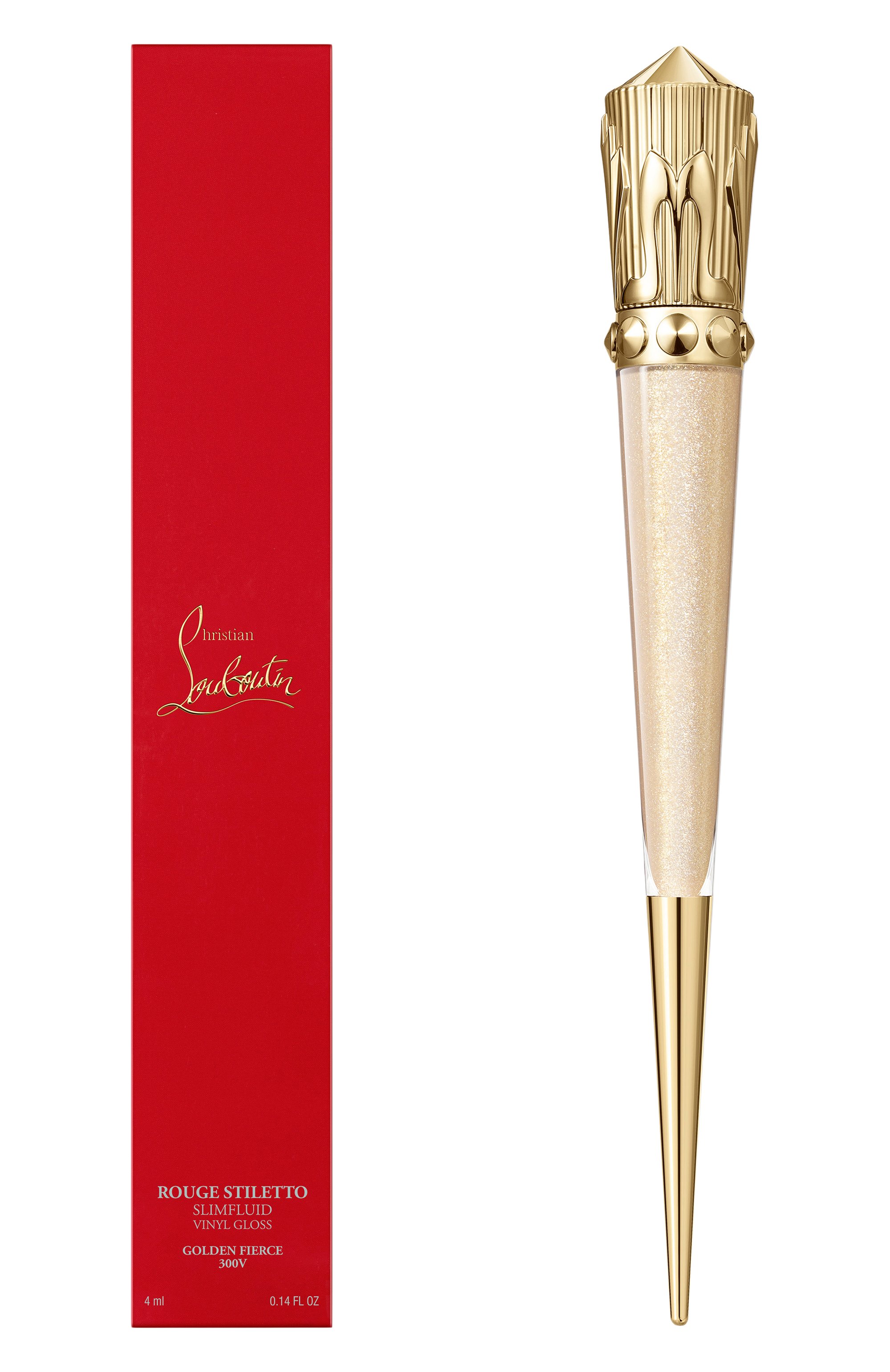 Блеск для губ rouge stiletto vinyl gloss, оттенок golden fierce 300v CHRISTIAN LOUBOUTIN, арт. 8435415089722, фото 4