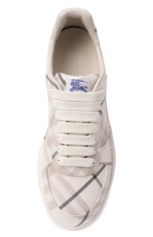 Текстильные кеды Terrace Burberry 8105902 Серый  8105902 Фото 6