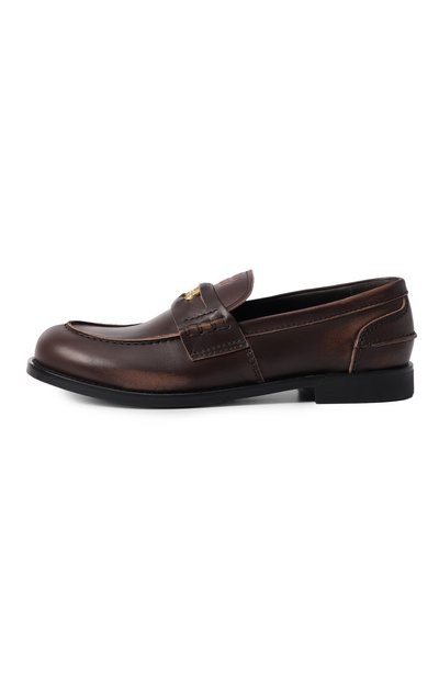 Кожаные пенни-лоферы MIU MIU, арт. 5D773D/3G48, фото 4