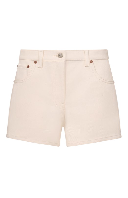 Джинсовые шорты Valentino 8B3DD22W/9Y5 Кремовый 8B3DD22W/9Y5