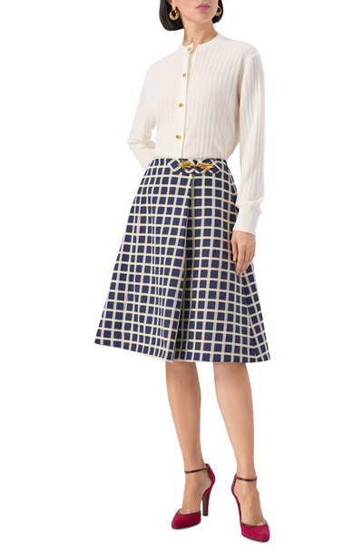 Юбка из шерсти и хлопка VALENTINO, арт. 7B3RACE49G2, фото 2