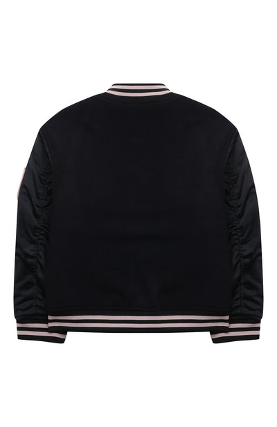 Шерстяной бомбер EMPORIO ARMANI темно-синего цвета по цене 43150 руб., арт. 6L4B61/1NDYZ, фото 2 Шерстяной бомбер EMPORIO ARMANI, арт. 6L4B61/1NDYZ, фото 2