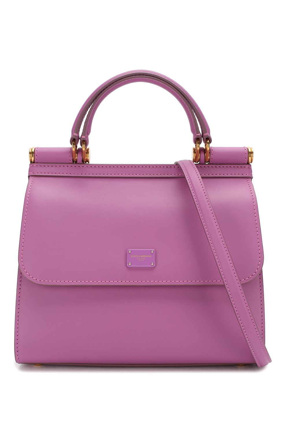 Сумка sicily 58 small DOLCE & GABBANA лилового цвета по цене 266000 руб., арт. BB6622/AV385, фото 6 Сумка sicily 58 small DOLCE & GABBANA, арт. BB6622/AV385, фото 6