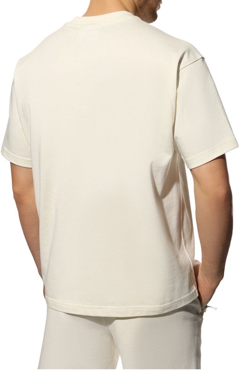 Мужская хлопковая футболка adidas originals x pharrell williams ADIDAS ORIGINALS кремового цвета, арт. HG1803 | Фото 4 (Длина (для топов): Стандартные; Материал внешний: Хлопок; Рукава: Короткие; Принт: Без принта; Стили: Спорт-шик; Нос: Не проставлено; Региональные ограничения белый список (Axapta Mercury): Не проставлено; Мужское Кросс-КТ: Футболка-одежда; Кросс-КТ: Джерси)