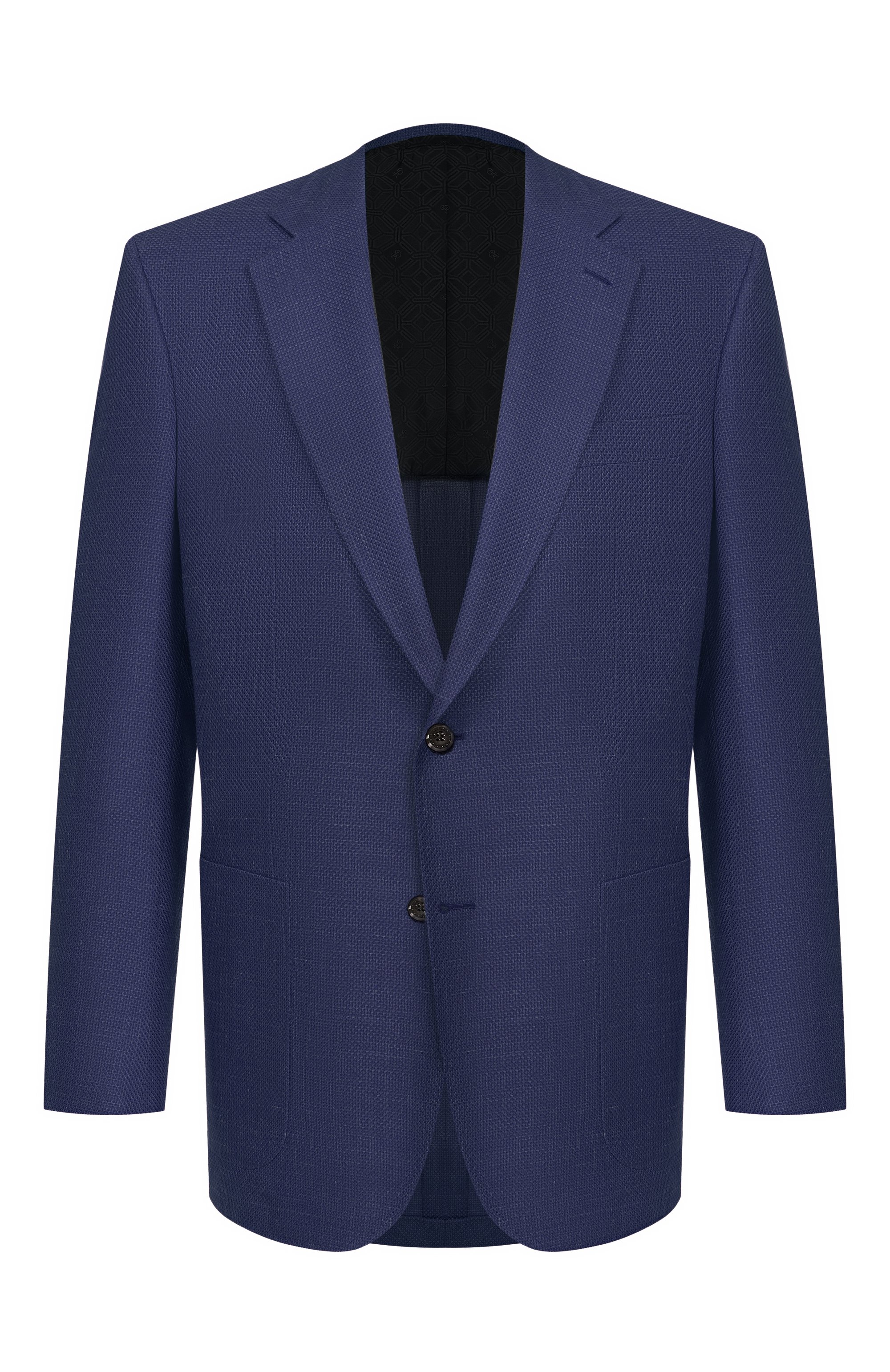 Пиджак из кашемира и шелка STEFANO RICCI темно-синего цвета по цене 899500 руб., арт. S1RM4322T0/C168HA, фото 1 Пиджак из кашемира и шелка STEFANO RICCI, арт. S1RM4322T0/C168HA, фото 1