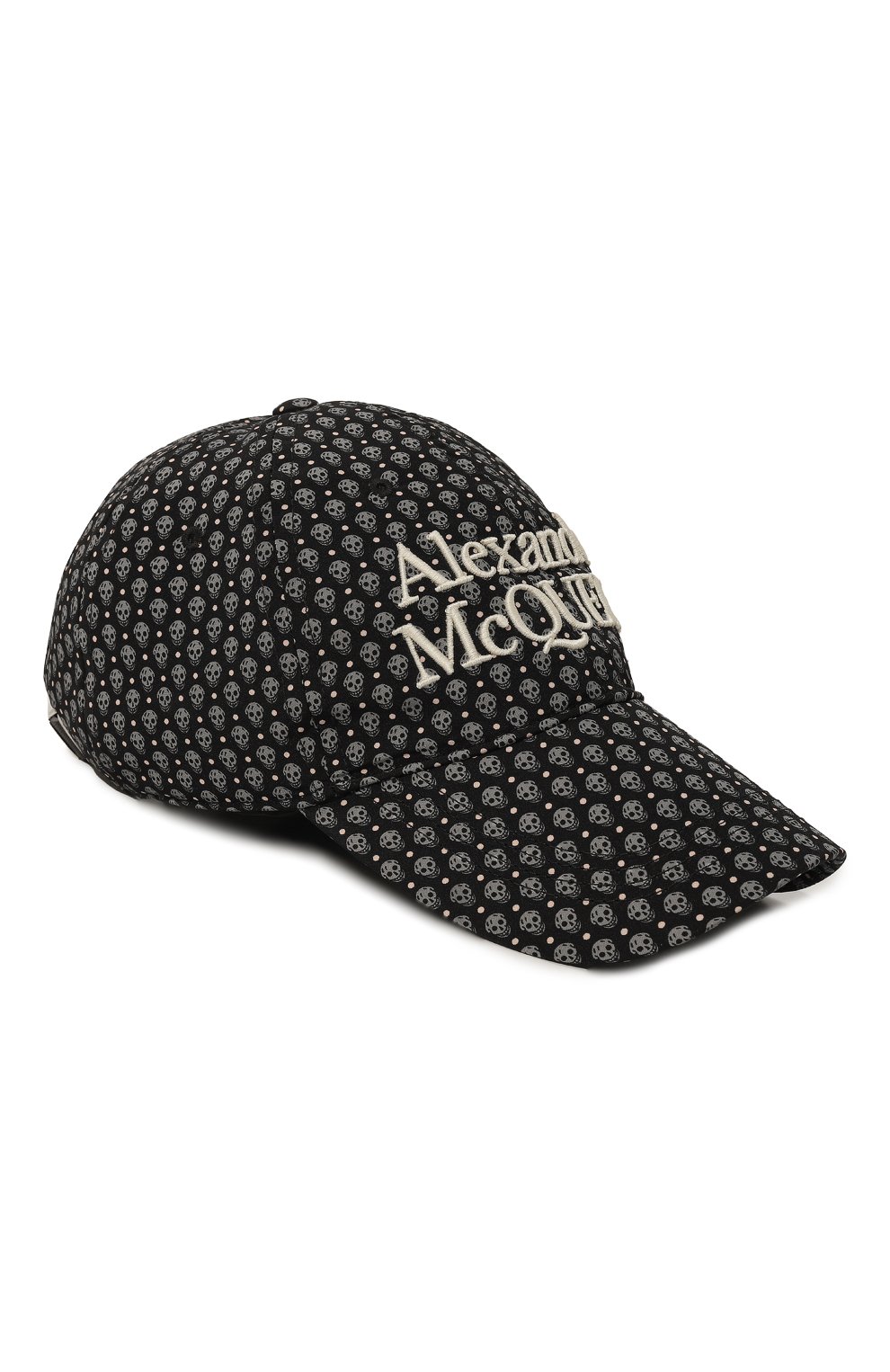 Бейсболка ALEXANDER MCQUEEN черно-белого цвета по цене 48850 руб., арт. 711304 4419Q, фото 1 Бейсболка ALEXANDER MCQUEEN, арт. 711304 4419Q, фото 1