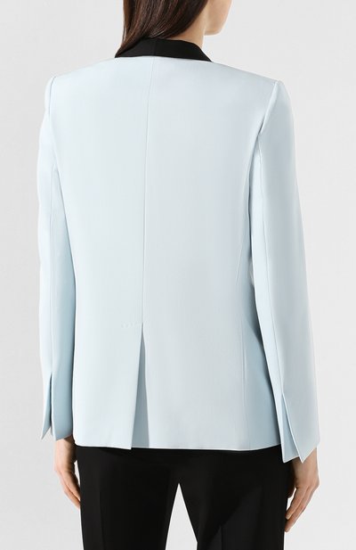 Шерстяной жакет STELLA MCCARTNEY голубого цвета по цене 99000 руб., арт. 600543/SNB48, фото 4 Шерстяной жакет STELLA MCCARTNEY, арт. 600543/SNB48, фото 4