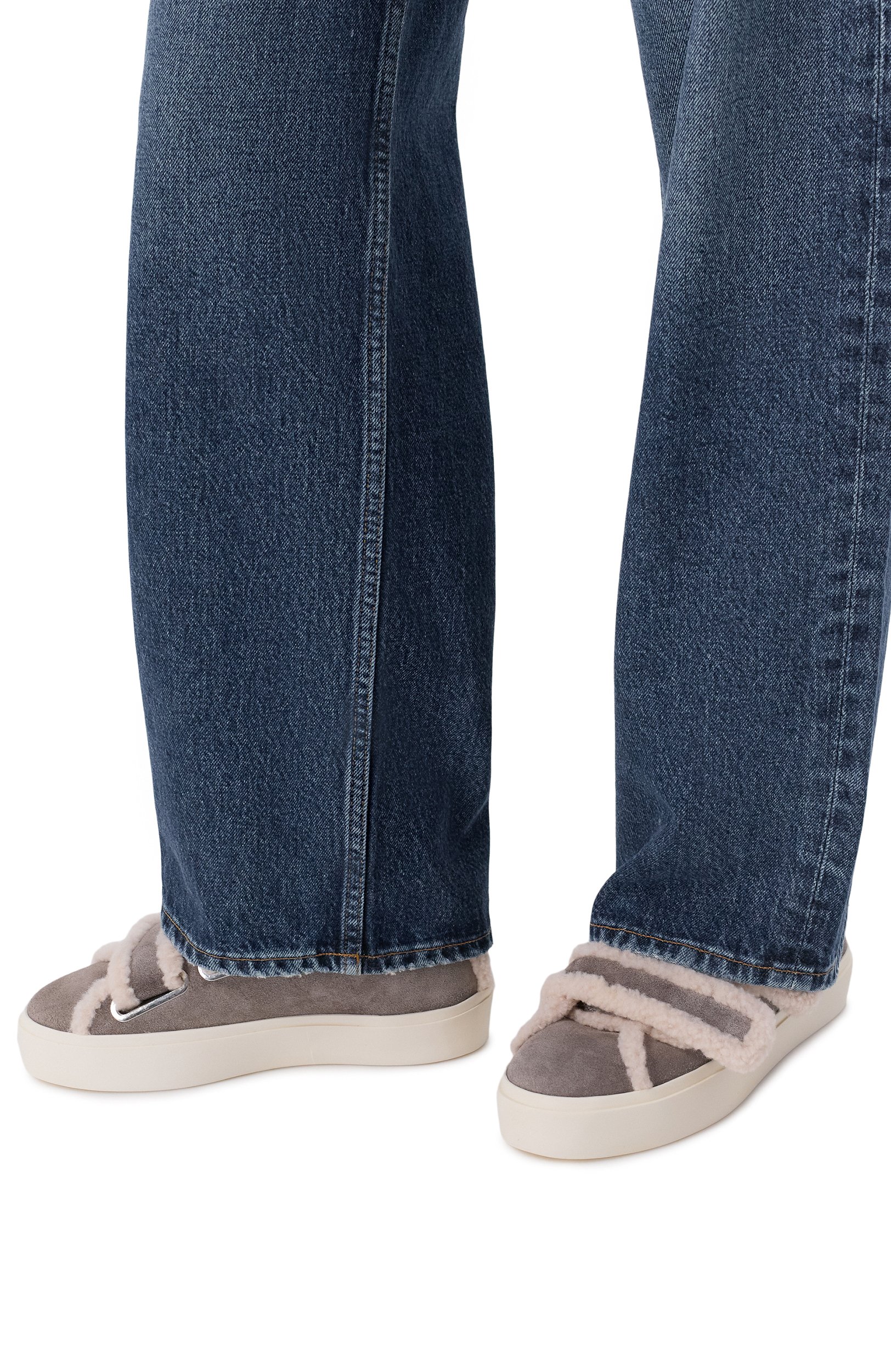 Замшевые кеды shearling low velcro INUIKII, арт. 1001.001.0231, фото 2