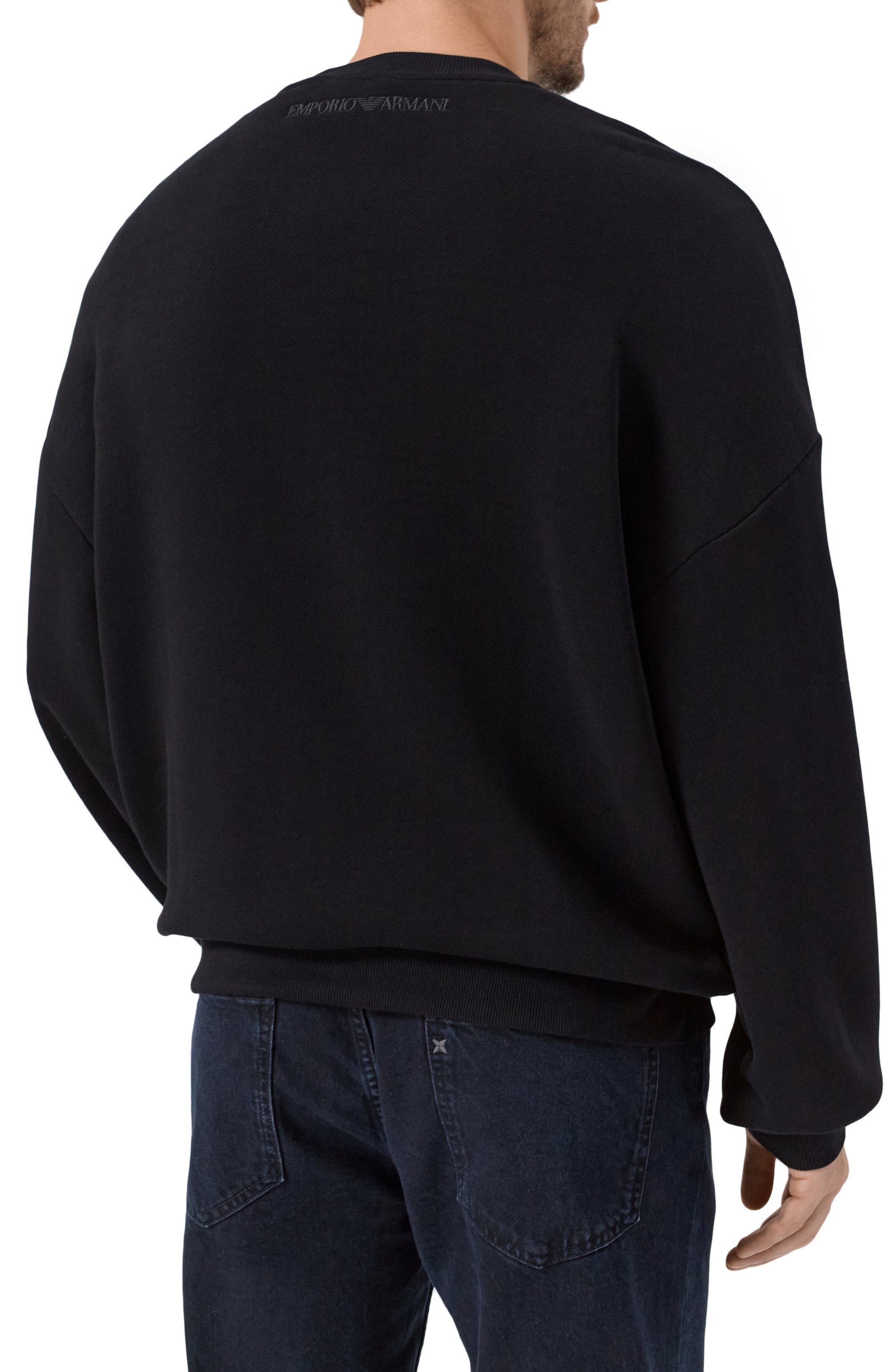 Хлопковый свитшот EMPORIO ARMANI, арт. EM003608/AF19417, фото 4