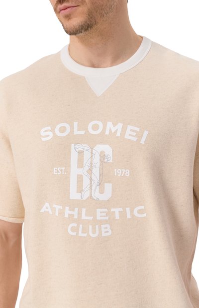 Свитшот из хлопка и льна BRUNELLO CUCINELLI, арт. MR8313378G, фото 5